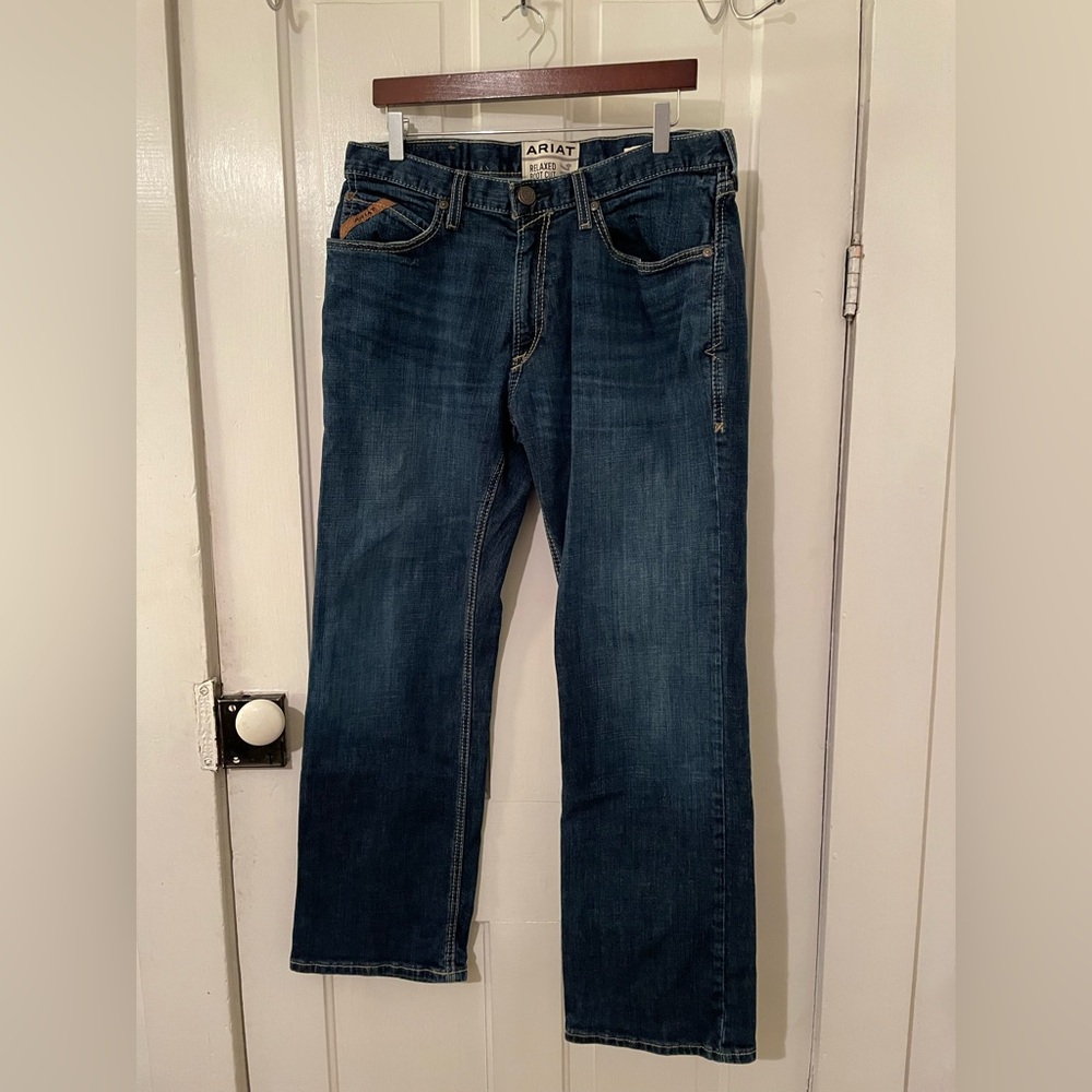 Ariat Men's Bootcut Jeans - Dark Blue